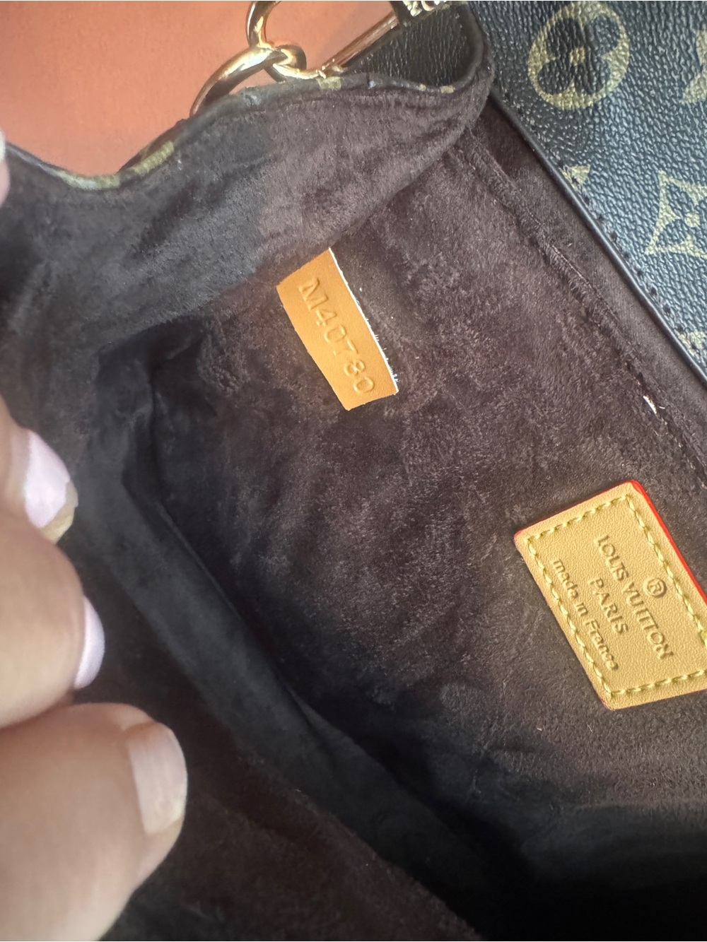 Louis Vuitton Monogram Shoulder Crossbody in Brown and Gold - Picture 10 of 11